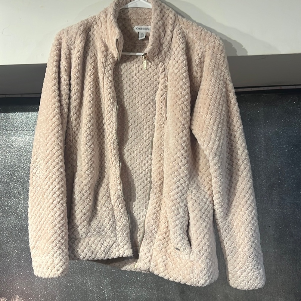 Calvin Klein pink and gold fleece